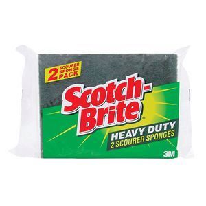 3M Scotch-Brite Heavy Duty Scourer Sponge Pack 2