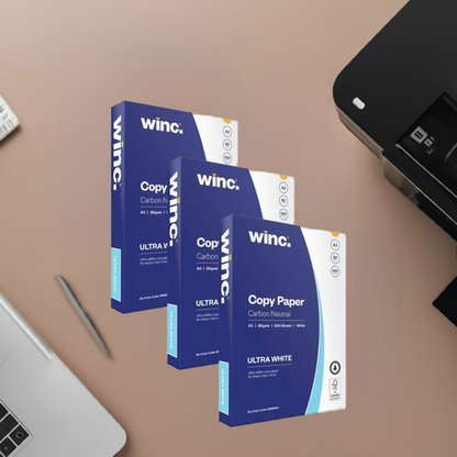 Copy Paper A3 80gsm Winc Carbon Neutral Ultra White - Box of 3 Reams