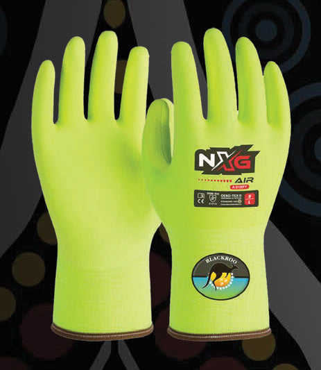 Blackroo Community Charity NXG Air Hi-Vis Nitrile Gloves 5130 - Pack of 12
