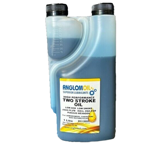 ANGLOMOIL HIGH PERFORMANCE TWO STROKE OIL - 1L BOTTLE