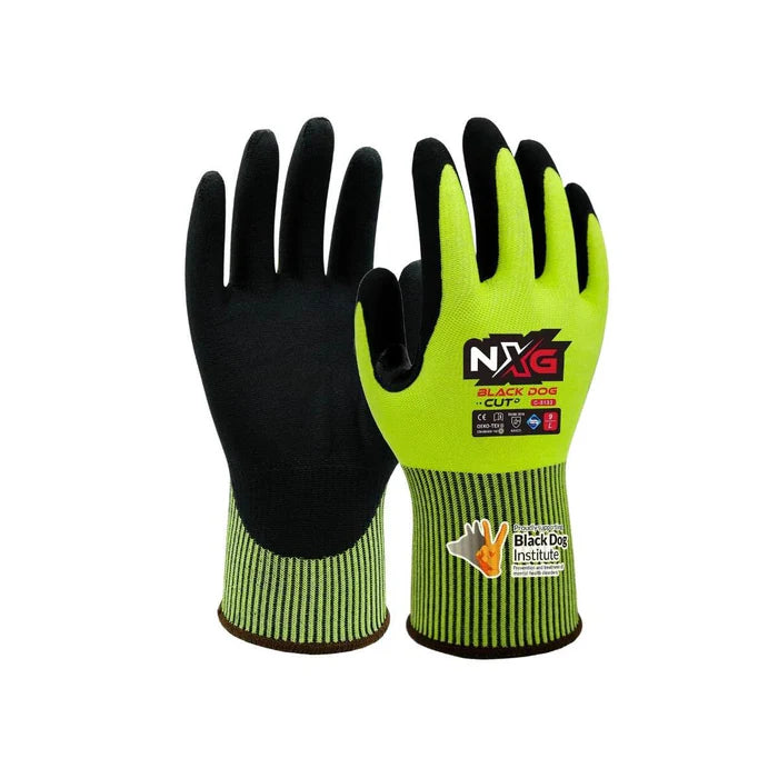 NXG Black Dog Cut-D Safety Gloves C-5133 Pack of 12