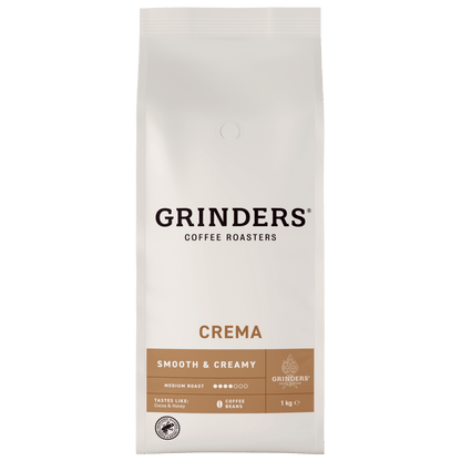 Grinders Crema Medium Roast Coffee Beans 1kg