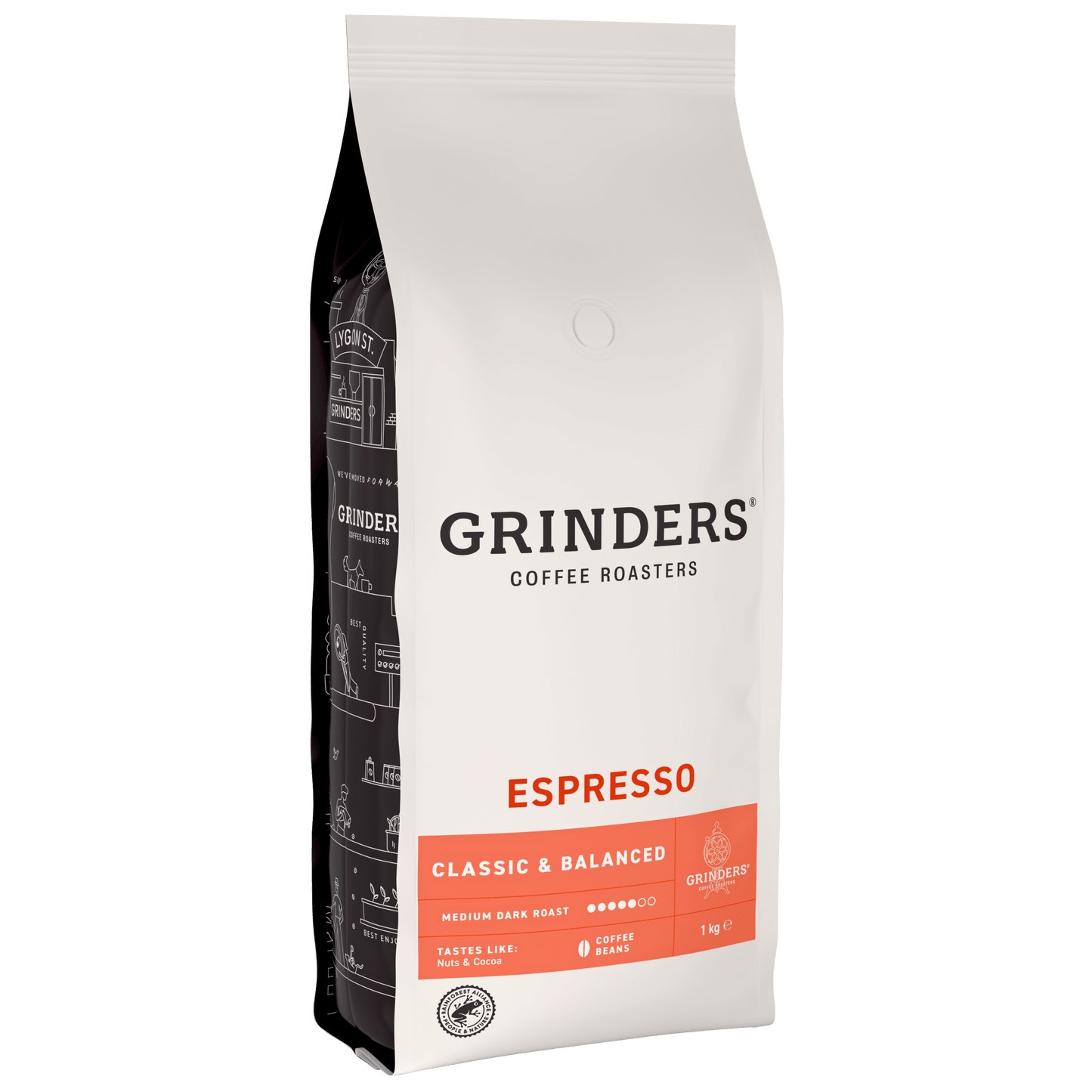 Grinders Espresso Medium Dark Roast Coffee Beans 1kg