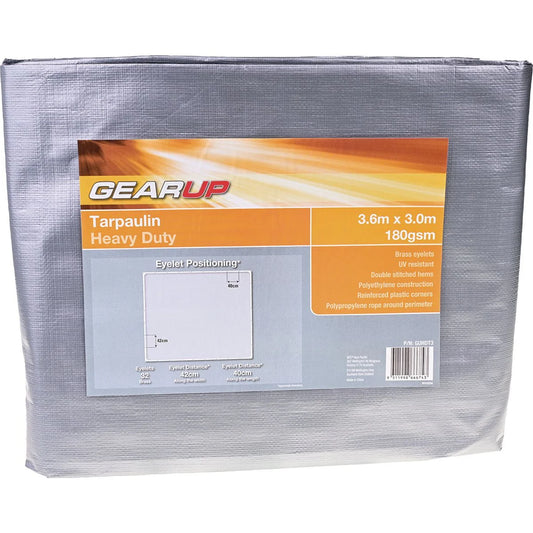 Gearup Heavy Duty Tarpaulin Reinforced 6m x 3.6m - GUHDT4