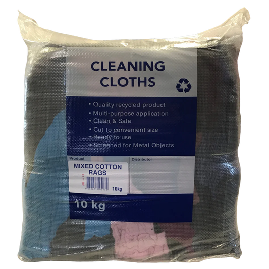 HI-TEC Bag of Mixed Cotton Rags 10KG - RAGS10KG