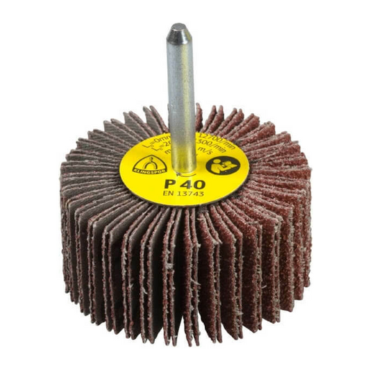 Klingspor Spindle Flap Wheel 80 Grit 40mm x 20 x 6mm Box of 10 12944