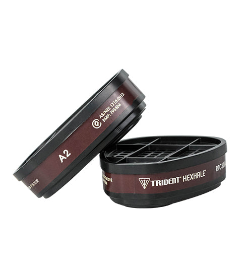 Respirator Mask TRIDENT® HEXHALE® Organic Vapour A2 Filter - RTC3004