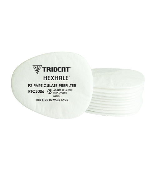 Respirator TRIDENT® HEXHALE® P2 Particulate PreFilter (10) RTC3006