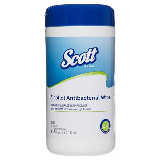 Scott 4100 Alcohol Antibacterial Wipes