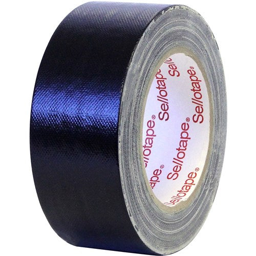 Sellotape Cloth Duct Tape 48mmx25m Black