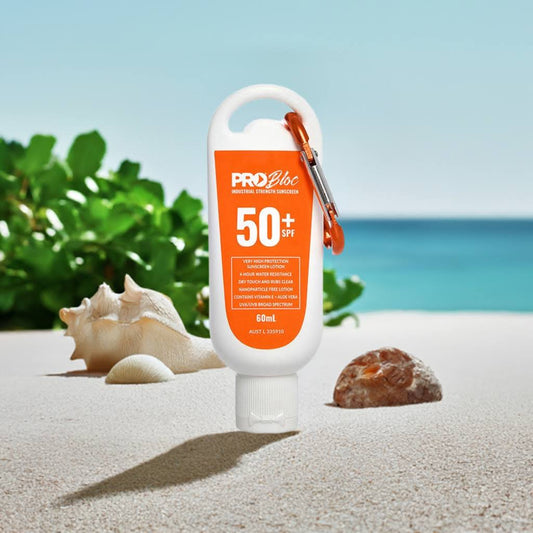 PROBLOC SPF 50 + Sunscreen Squeeze Bottle with Carabiner 60mL Pack of 6