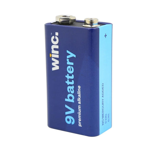 WINC 9V Premium Alkaline Battery Pack of 10