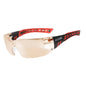 Scope Speed Safety Glasses - Black/Red Frame Anti Fog Anti Scratch - - Box of 10