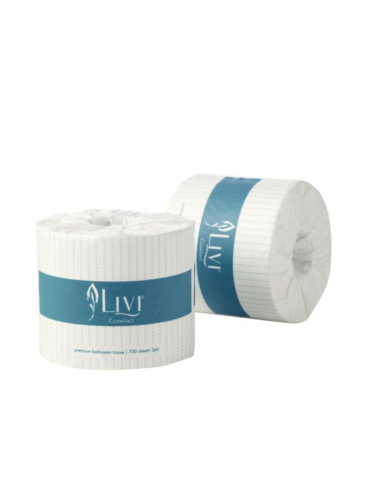 LIVI 1002 Premium Bathroom Tissue 700 Sheets 2 Ply - 48 Rolls