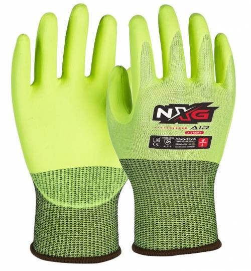 NXG Air Hi Vis Nitrile Gloves Vend Pack 5130FV - Pack of 12