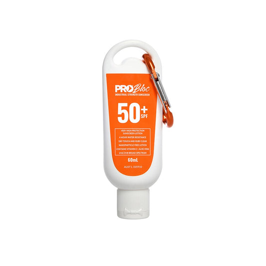 PROBLOC SPF 50 + Sunscreen Squeeze Bottle with Carabiner 60mL Pack of 6