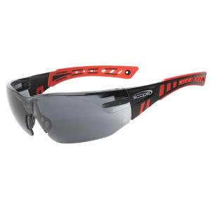 Scope Speed Safety Glasses - Black/Red Frame Anti Fog Anti Scratch - - Box of 10