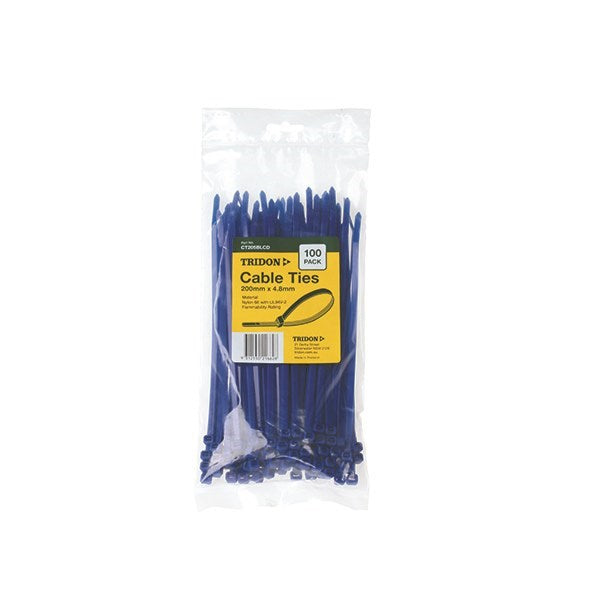 Cable Tie Tridon 200mm x 4.8mm Pack 100 CT205