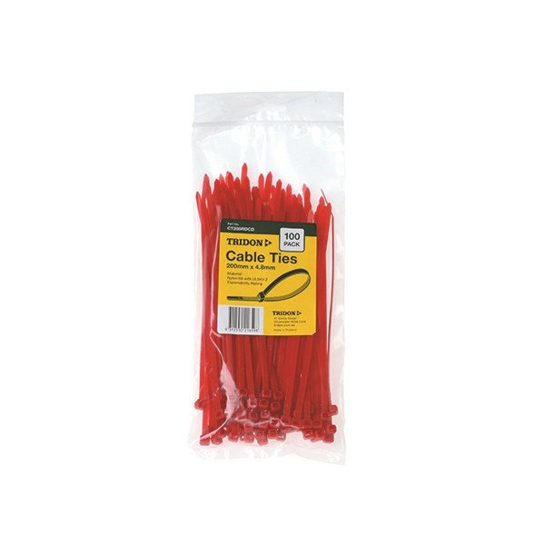 Cable Tie Tridon 200mm x 4.8mm Pack 100 CT205